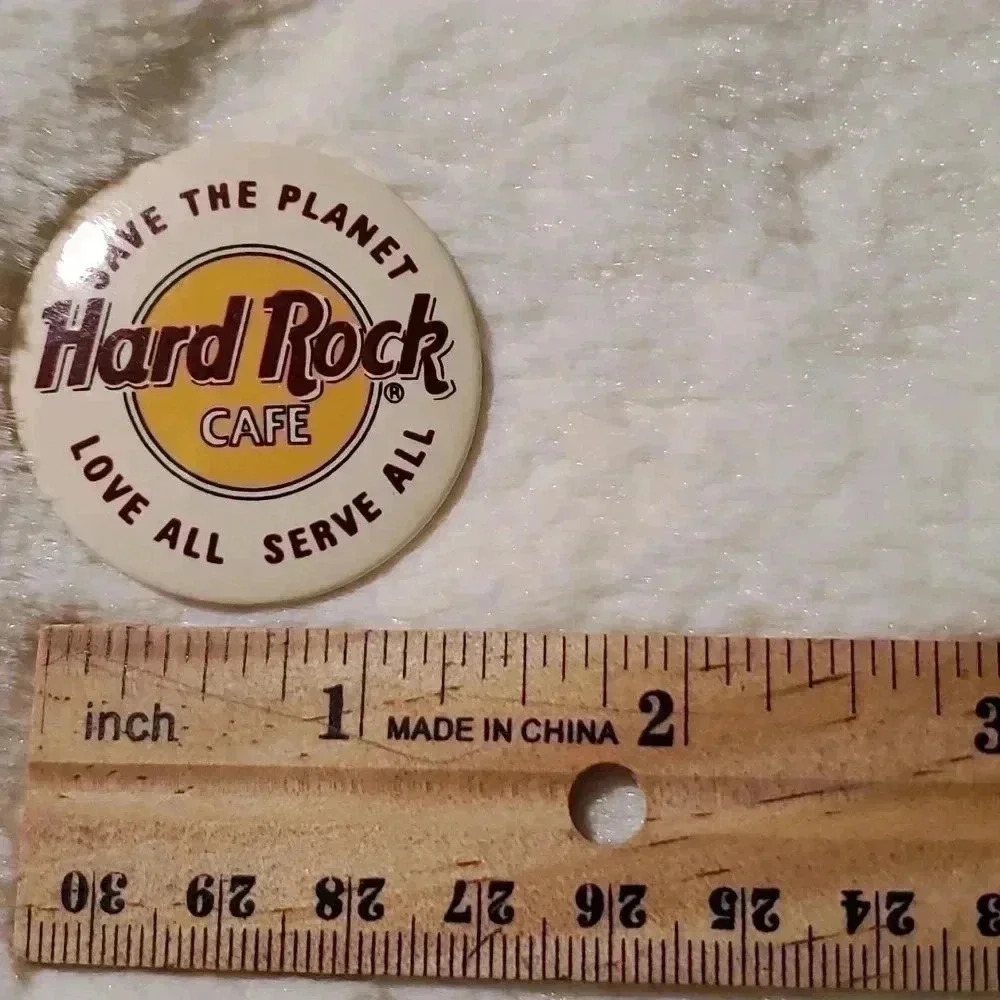 Vintage Hard Rock Cafe Buttons and Pin - Picture 8 of 8